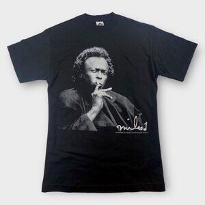 NWOT Miles Davis Photo Tee Shirt Black, Size XL